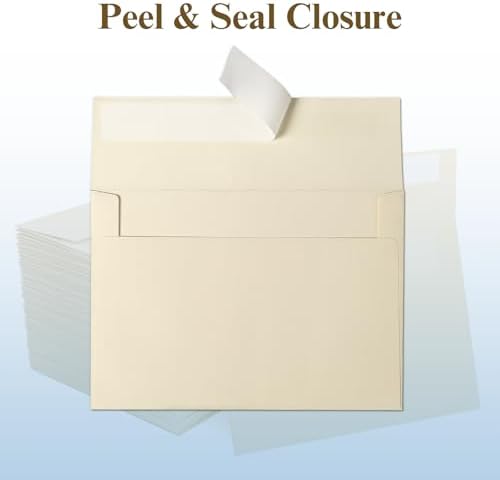 100 Pack Goefun Cream Blank Cards and Envelopes 5x7 - Image 5