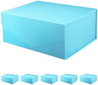 PACKHOME 6 Light Blue Gift Boxes 9x6.5x3.8in with Magnetic Lids by PACKHOME