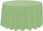 Polyester Round Tablecloth 120" Ideal for 60 inch Round Table (Mint) - Image 3