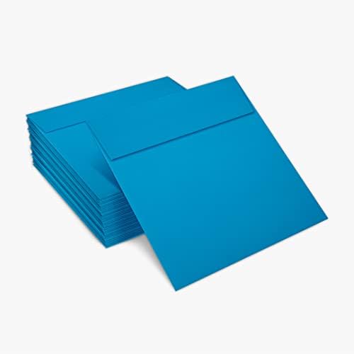 LUXPaper Square Invitation Envelopes | Peel & Press | 5" x 5" | Pool Blue | 80lb. Text | 250 Qty - Image 4
