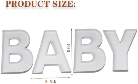 10" Charcuterie Baby Letter Boxes - Gender Reveal Decorations, Baby Shower Decor Girl, Charcuterie Letters fillable, Cardboard Letters for charcuterie, Baby Boxes with Letters for Baby Shower - Image 3
