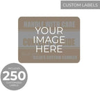 Personalized 3" x 4" Rectangle Rounded Corners Labels / 250 Fully Custom Image Stickers/Rolled Small Business Craft Labels/DIY Upload Your Own Design/Made in The USA - Image 2