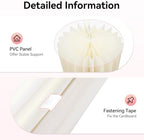 4 Pcs Foldable Cardboard Cylinder Stands – 15.7", 23.6", 31.5", 39.4" Tall Round Display Pedestals, 66 lbs Load Capacity, White Paper & PVC Party Centerpiece for Wedding Party Garden Event Decor - Image 6