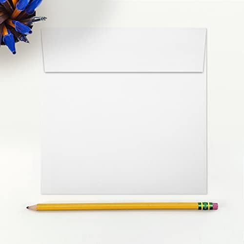 LUXPaper Square Invitation Envelopes | Peel & Press | 6" x 6" | Bright White | 80lb. Text | 250 Qty - Image 4