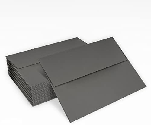 LUXPaper A2 Invitation Envelopes | Peel & Press | 4 3/8" x 5 3/4" | Smoke Gray | 80lb. Text | 250 Qty - Image 5
