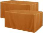 Obstal 2 Pack Table Clothes for 6 FT Rectangle Tables, Bronze by Obstal