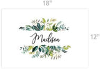 Andaz Press Custom Personalized Disposable Paper Placemats, 12 x 18 Inch, Set of 25, Custom Watercolor Leaves, Tableware, Dining, Table Setting for Wedding, Bridal Shower, Baby Shower, Party, Holiday - Image 3