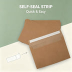 MOS Kraft Invitation Envelopes A4 (4.25 x 6.25 Inch) 500 Pack - Image 4