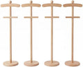 Bucherry 4 Pack Baby Clothes Display Stand Wooden Baby Shower Clothes Rack by Bucherry