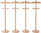 Bucherry 4 Pack Baby Clothes Display Stand Wooden Baby Shower Clothes Rack by Bucherry