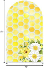 Honey Bee Arch Stretchy Covers for Birthday Party Decoration Honeycomb Flower Arched Stand Cover Baby Shower Favors Props(Cover+Arch Stand) - Image 7
