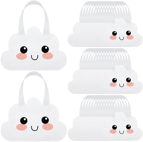Tranqun 36 Pcs Cloud Party Favor Bags with Handle Cloud 9 Decorations by Tranqun