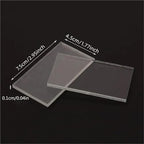 90Pcs Clear Acrylic Place Cards for Wedding Seating, Blank Rectangle Table Name Tags DIY - Image 7