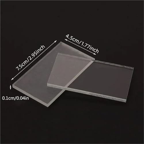 90Pcs Clear Acrylic Place Cards for Wedding Seating, Blank Rectangle Table Name Tags DIY - Image 6