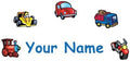 Oliver's Labels Premium Name Wall Decals - Matte Finish Personalized Wall Art for Kids' Rooms & Nurseries (Transportation) by Oliver%27s+Labels