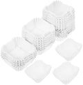 Square Cupcake Paper Liners 2000pcs White Oil Proof by kichouse