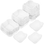Square Cupcake Paper Liners 2000pcs White Oil Proof by kichouse