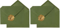 100 Pieces A7 Envelopes 5x7 Olive Green, 5.24 x 7.24 Inches (Pack of 2) by Toperd
