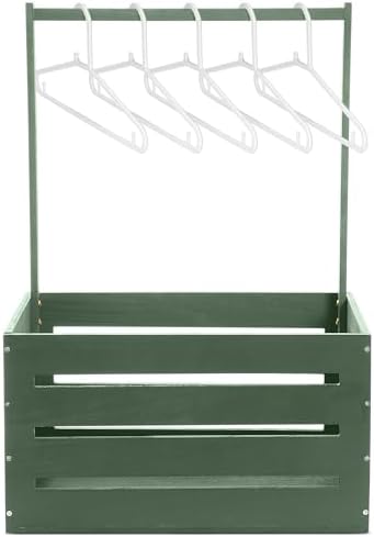 Suzile Baby Shower Crate Wooden Closet Baby Basket Gift,Sage Green by Suzile