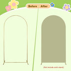 Sage Green Arch Cover Wedding Arch Covers 4FT Arch Backdrop Cover - Image 6
