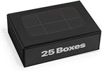 25 pcs Black Mini Truffle Box for 6 treats with Window and Dividers, Bakery Boxes, 5 x 3.5 x 1.57 Inches VERY SMALL Baking Boxes, Square Truffles Box Decorating Supplies for Gift Giving by ModsyBaking