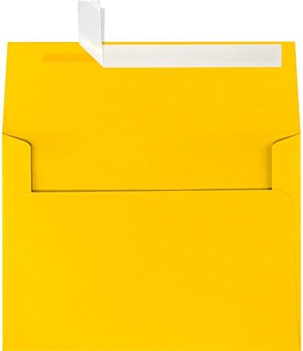 LUXPaper A6 Invitation Envelopes | Peel & Press | 4 3/4" x 6 1/2" | Sunflower Yellow | 80lb. Text | 500 Qty by LUXPaper