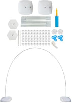 Balloon Arch Kit White Plastic with Base and Water Bags by jojofuny