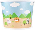 Karat [16oz - 1000 ct] Paper Ice Cream Cups & Soup Bowls for Hot/ Cold Food - Ideal for Soup, Ice Cream, Gelato, Yogurt and Snacks - Safari Theme by Karat