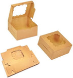 Bakepacker Brown Cookie Boxes With Window 6x6x3 inches 240pcs - Image 4