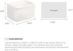 R RUNKA Small Cotton Rope Basket – Storage Bin for Organizing (10.6" x 6.7" x 6.7"), Bathroom Storage Basket for Shelf, Counter & Closet（White） - Image 2