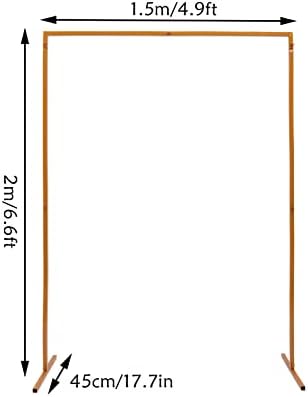 6.6ftx4.9ft Backdrop Stand, Portable Pipe and Drape Backdrop Stand for Parties Silver Wedding Garden Balloon Arch Frame for Wedding Birthday Parties Banquets Background Decor (6.6x 4.9ft) - Image 6