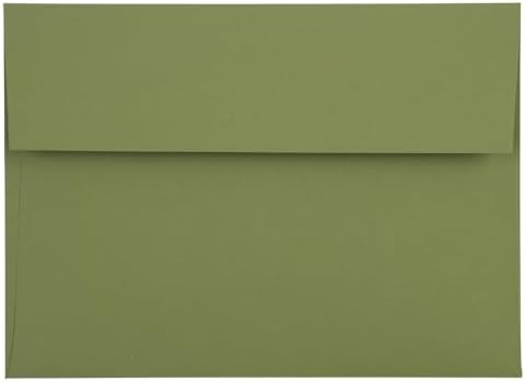 LUXPaper A7 Invitation Envelopes | Peel & Press | 5 1/4" x 7 1/4" | Olive Green | 70lb. Text | 1000 Qty - Image 2