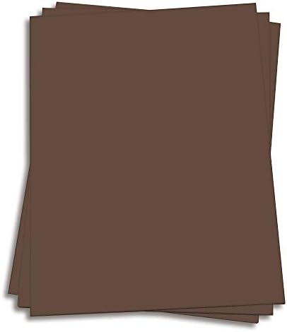 Chocolate Brown Card Stock - 8 1/2 x 11 Gmund Colors Matt 111lb Cover, 25 Pack by LCIPaper