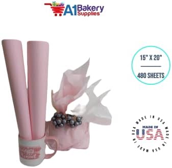 Gift Wrapping Tissue Paper 15X20 480 Pack by A1 Bakery Supplies (Blush Pink) - Image 7
