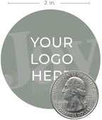 Custom Round 2" Logo Stickers / 250 Personalized Image Labels/White Gloss Circle Small Business DIY Wedding Event Photo Labels/Made in The USA - Image 5