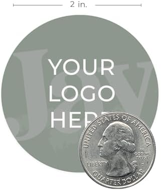 Custom Round 2" Logo Stickers / 250 Personalized Image Labels/White Gloss Circle Small Business DIY Wedding Event Photo Labels/Made in The USA - Image 5
