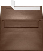 LUXPaper A7 Invitation Envelopes | Peel & Press | 5 1/4" x 7 1/4" | Bronze Metallic | 80lb. Text | 250 Qty by LUXPaper
