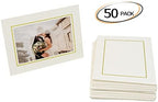 Golden State Art, Paper Picture Frames, 4X6, Ivory Gold Lining, 50 Pack - Image 4