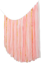 PapaKit 5ft Extra Large Streamer Party Garland Backdrop (White & Pink) - Image 2
