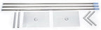 Wedding Arch Square Backdrop Stand Wedding Decorations Arch Party Ceremony Backdrop Stand Metal Stainless Steel Frame Wedding Arches for Ceremony Silver w/ Steel Base (3X3m/9.84X9.84ft) - Image 4