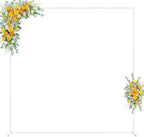 Wokceer Square Wedding Arch Backdrop Stand White Metal Arch 8FT x 8FT by Wokceer