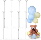 Mifoci Adjustable 23.6 Inch 8 Pack Clear Acrylic Balloon Stands for Table by Mifoci