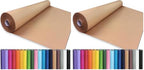 PerkHomy 24" x 2,400" (200') Brown Kraft Paper Roll for Craft Bulletin Board Paper Art Table Covering Crafting Gift Wrapping Bouquet Packing Parcel 70GSM 50LB (Brown, 24" x 200') (Pack of 2) by PerkHomy