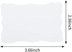 Toperd 120 Pieces Mini Business Cards, 3.66x2.36 inches, White (Pack of 4) - Image 2