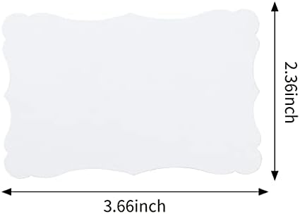 Toperd 120 Pieces Mini Business Cards, 3.66x2.36 inches, White (Pack of 4) - Image 2