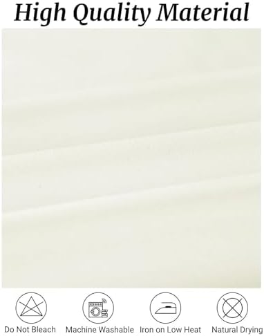 Fokitut 6 Pack Round Tablecloth, 90 Inch, Stain Resistant and Wrinkle Polyester Table Cloth, Fabric Table Cover for Kitchen Dining, Wedding, Party, Holiday Dinner-Ivory - Image 2