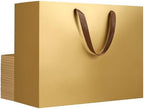 EUSOAR Gift Bags with Handles, 20pcs 16"x6"x12" Thank You Large Paper Gift Bags Bulk, Merchandise Retail Wrapping Bags for Business, Craft Grocery, Boutique, Party Favor, Wedding-Gold by EUSOAR