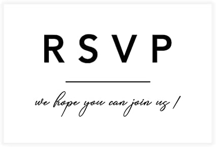 Andaz Press 56-Pack Personalized RSVP Postcards for Wedding Modern Cardstock Response Reply Cards for Bridal Shower Baby Shower Birthday Event Custom Date and Return Address 4 x 6-Inch by AndazPress
