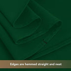 sancua Round Tablecloth 120 Inch Fit 48-96 Inch Tables, 8 Pack Hunter Green - Image 5