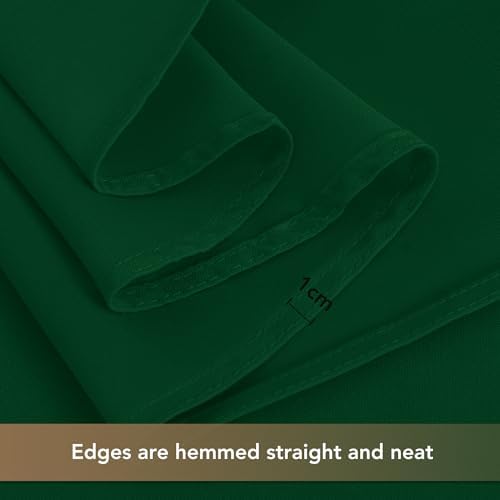 sancua Round Tablecloth 120 Inch Fit 48-96 Inch Tables, 8 Pack Hunter Green - Image 5